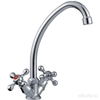 Смеситель для кухни LEDEME L4008 цинк, хром (1/20)