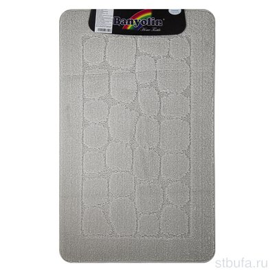 Коврик  в ванную САНАКС - CLASSIC UNI stone одинарный  СЕРЫЙ 55х90 см 100% полиэстер , ворс 11 мм