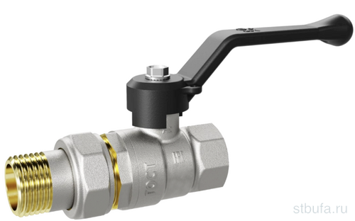 Кран шар. американка 3/4'' рычаг БЕЛАЯ DN20 PN40 LD PRIDE(8)