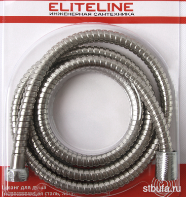 Шланг для душа 150см. 1/2  нерж. сталь (блистер) ELITELINE (50)
