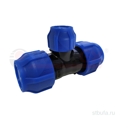 ПНД Тройник компрессионный переходной 50-25-50 (12/3) Valfex