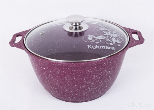 Кастрюля 6,0л TRENDY STYLE со стекл крышкой АП линия, арт.к61tsm КУКМАРА