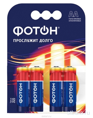 Элемент питания  (батарейка) ФОТОН LR03 ОР4 (4шт=КОМПЛЕКТ) (10)