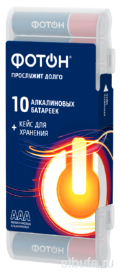 Элемент питания  (батарейка) ФОТОН LR03 РВ10 к-т из 10шт пластиковый кейс (10)