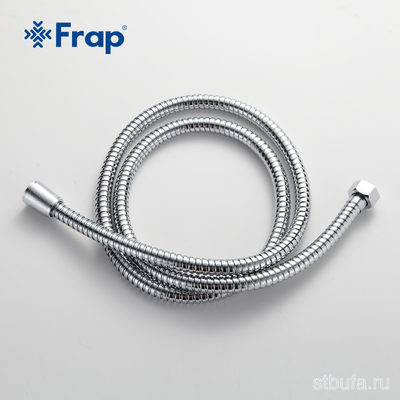Шланг для душа FRAP F43-1 100cm, в двойной оплетке, хром (60)