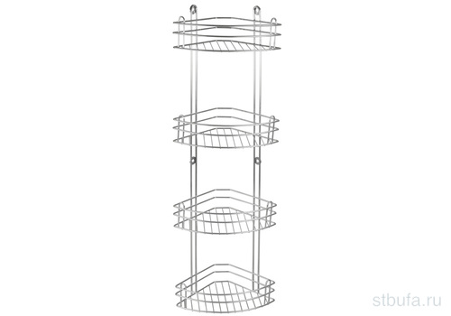 Угловая ярусная полка для ванной комнаты