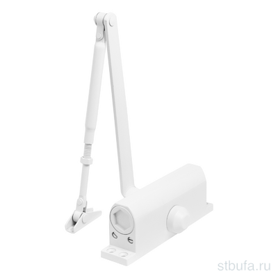 Доводчик дверной MAX ДД 188/3-5 A-W (до 130 кг) белый RAL9016, морозостойкий(10) СТАНДАРТ