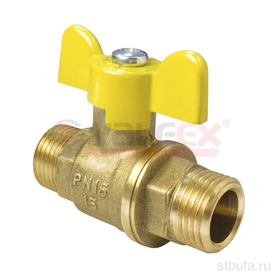 Кран шар. ГАЗ 3/4  ш/ш бабочка 11Б27фтМ (72/18) VALFEX