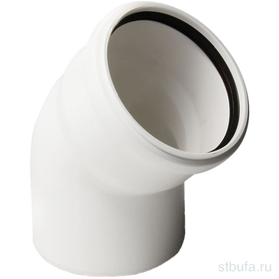 Отвод PRIME 67° 110 мм для вн. малошумной канализ. (45) VALFEX