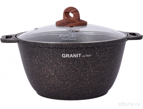 Кастрюля 3,0л GRANIT ULTRA со стекл кр.,КУКМАРА														