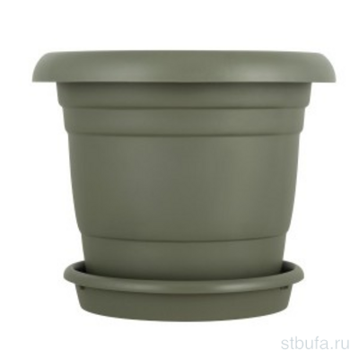 Горшок для цветов с поддоном InGreen Афина 23л, северный мох								