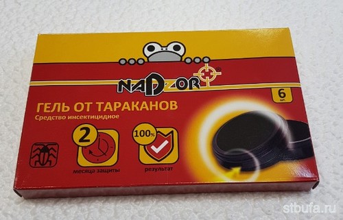 Гель от тараканов в ловушке (6шт) NADZOR