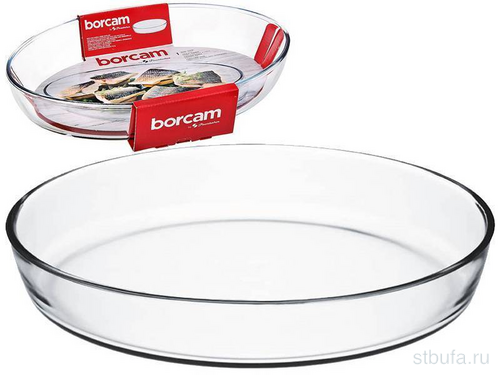 Жаропр.форма овальная 3200 мл  Borcam ,  345*248 мм, h64 мм