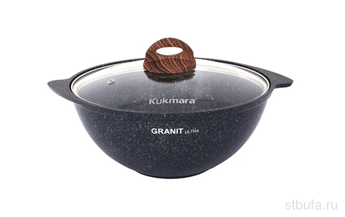 Казан для плова 3,5л со стекл.кр. арт. Кгг37а GRANIT ULTRA (blue) КУКМАРА
