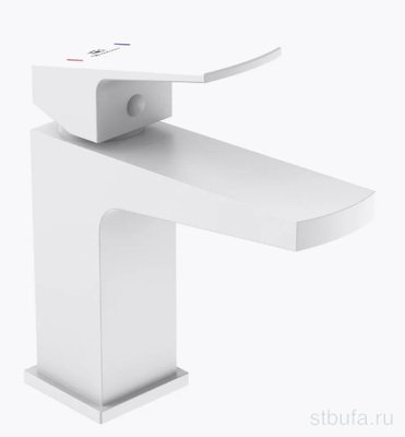 Смеситель для раковины DIADONNA D170-10W белый, латунь, гайка (1/10)