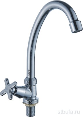 Смеситель ЭВЕРЕСТ МОНО кухня B41-350 для холодной воды, ХРОМ (1/10)