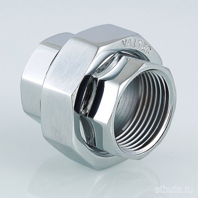 Муфта разъемная VALTEC 1/2  вн.-вн. (ХРОМ)