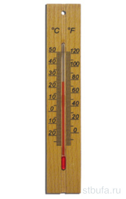 Термометр комнатный ДЕРЕВЯННЫЙ ТБ-206   ПТЗ  (100)
