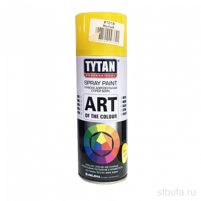 Краска аэрозольная Tytan Professional Art of the colour желтая 1018