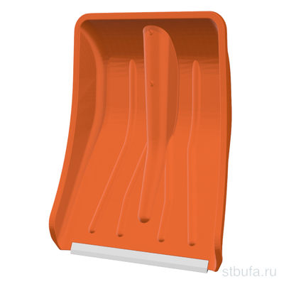 Лопата Оранжевая снеговая 370х280x80, ПРО Скальд, (без/черенка) ЦИКЛ (5)