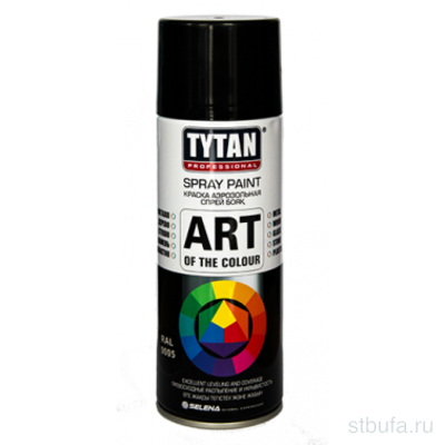 Краска аэрозольная Tytan Professional Art of the colour черная глянц 9005
