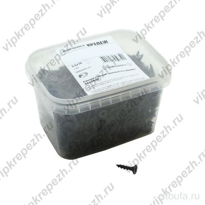 Саморезы потай круп. рез. 3,5*19G оксид п/к 1кг VIP