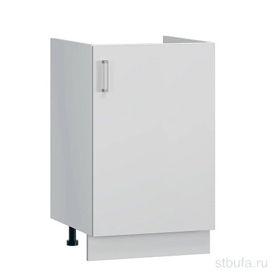 Шкаф кухонный НИЖНИЙ ПОД МОЙКУ-50-1дв. Париж БЕЛЫЙ 500х520х820 (БЕЗ СТОЛЕШНИЦЫ) 