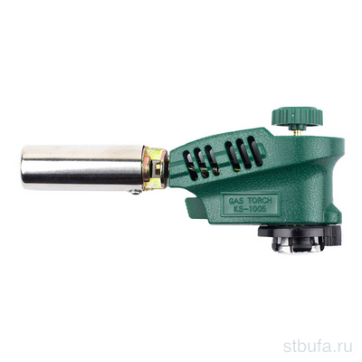 Горелка газовая KOVICA KS-1005 с пьезо зел (10/100/120)