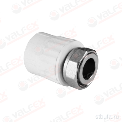 ППРС (полипропилен) Муфта с накидной гайкой D25*3/4, Valfex  (20/100)