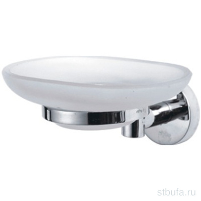 Мыльница настенная (стекло) LEDEME L1702, хром (1)