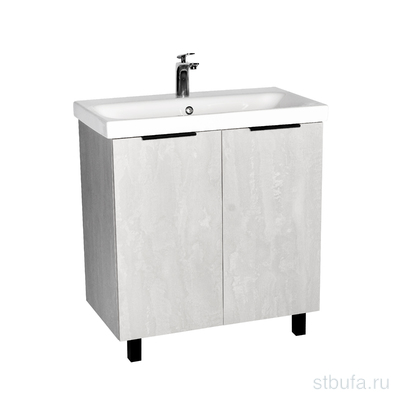 Умывальник MODUO 80 + Тумба  Берлин  MODUO 80 2 ств цемент 441х766х820 VIANT