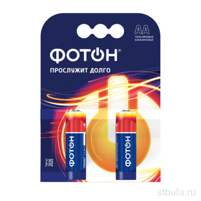 Элемент питания  (батарейка) ФОТОН LR6 ОР2 (2шт=КОМПЛЕКТ) (10)