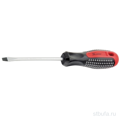 Отвертка Fision SL6*38мм CrV 3-хкомп. рук. Anti-Slip MATRIX (12/360)