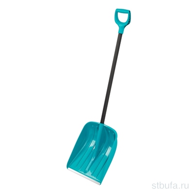 Лопата снеговая полипропилен 365х450х1355 мм, алюминиевый черенок, LUXE//  (5)