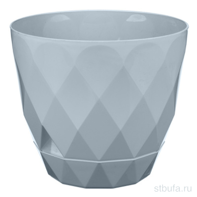 Горшок для цветов  Laurel  D220мм, 4,5л с поддоном (серый)						