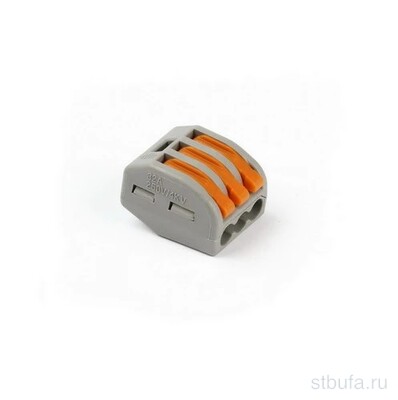 Соединительно-монтажная клемма с рычажками, 3 отверстия (SBE-cwcc-3)