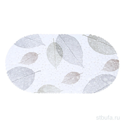 Коврик в ванну, противоскользящий,ПВХ,65*34см, Листья VETTA