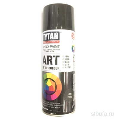 Краска аэрозольная Tytan Professional Art of the colour черная матовая 9004