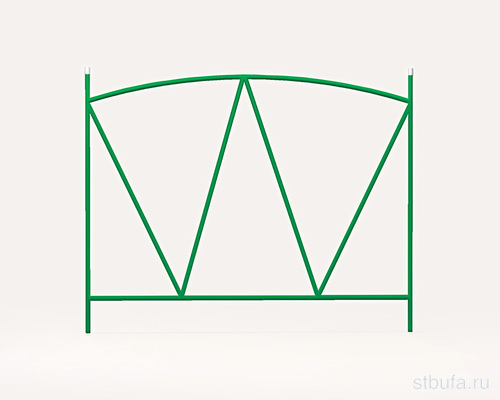 Заборчик садовый  Арена   (в уп. 5 дет)  Весна  В 0,72 м,  Ш 0,70м, Д 3,5м.