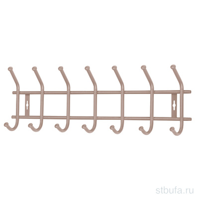 Вешалка настенная 680*215мм(7кр)матовый ВНТ7М, Ижевск (НИКА)