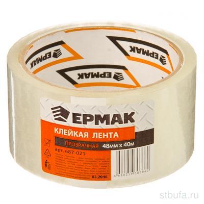 Клейкая лента прозрачная 48мм x 40м ЕРМАК