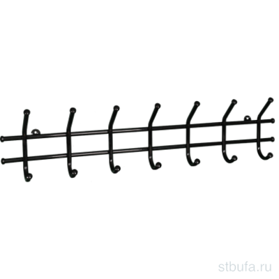 Вешалка  Норма 7  черная, Соликамск