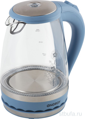 Чайник ENERGY E-279 1,5л, диск, стекло, синий