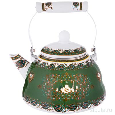 Чайник эмалированный  Сура  мусульманская деколь,  3 л. (кор=8шт.) , АРТИ-М