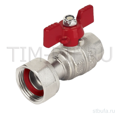 Кран шаровой с накидной гайкой 1/2*3/4г TiM (20/80)