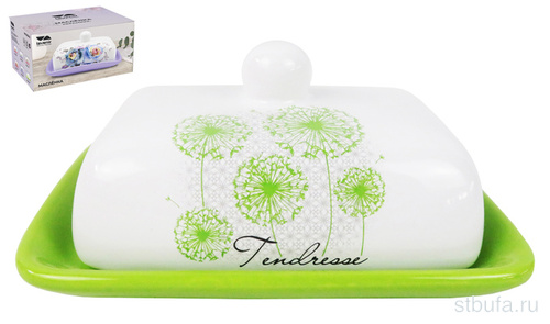 Масленка Lavenir  Нежность  16,5*12*8 см HC600-D211 доломит																					