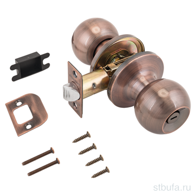 Защелка СТАНДАРТ 607 BK AC старая медь фикс (30)
