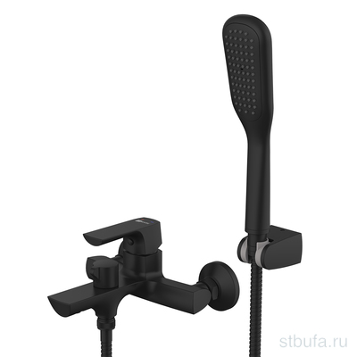 Смеситель для ванны LEMARK LM7214BL  URSUS  с коротким изливом, черный (1/6)