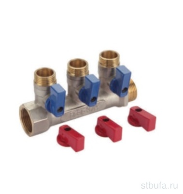 Коллектор c отсеченными кранами НР-ВР-выходы К 2 вых. FR302-1F*3/4М*1М-2 F403.2 FRAP (5/40)