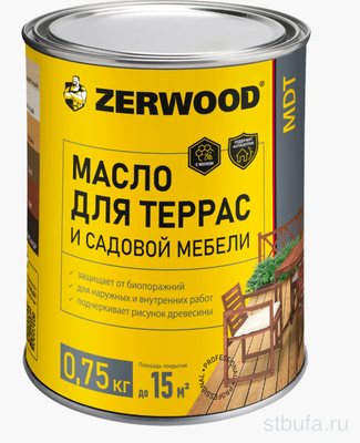 Масло для террас ZERWOOD MDT  (сосна) 0,75л (14)